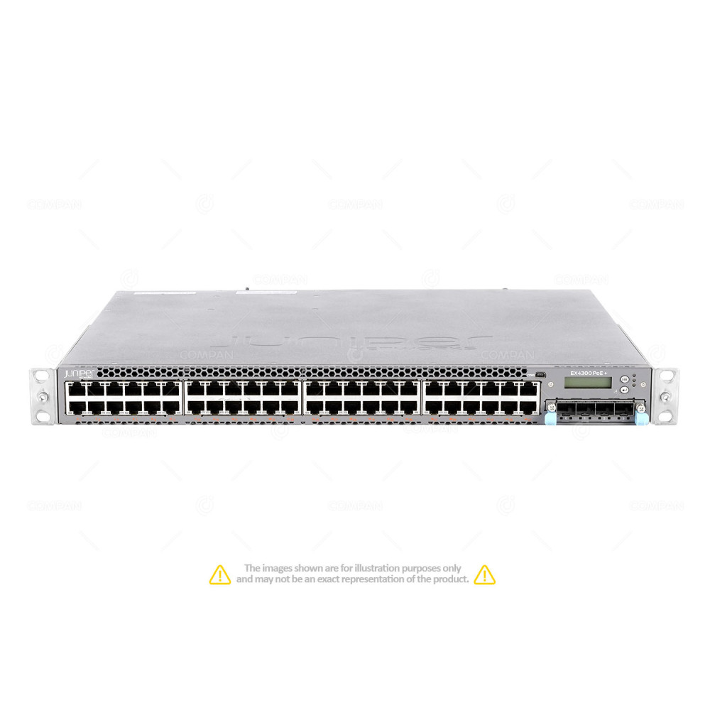 Juniper EX4300-48P 48x RJ-45 1Gb 4x SFP+ / QSFP+ Power over Ethernet Switch